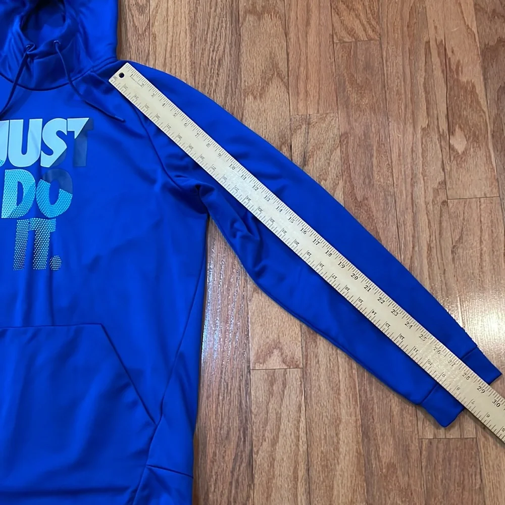 Nike Dri-Fit Blue Hoodie Sweatshirt Size Large - Picture 6 of 13